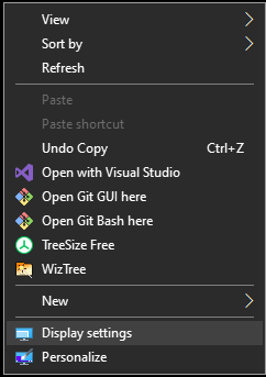 Desktop Resolution Settings